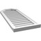 Ekena Millwork Octagonal Top Surface Mount PVC Gable Vent w/ 2"W x 2"P Brickmould Sill Frame, 16"W x 40"H GVPOT16X4003SN - alternate 4